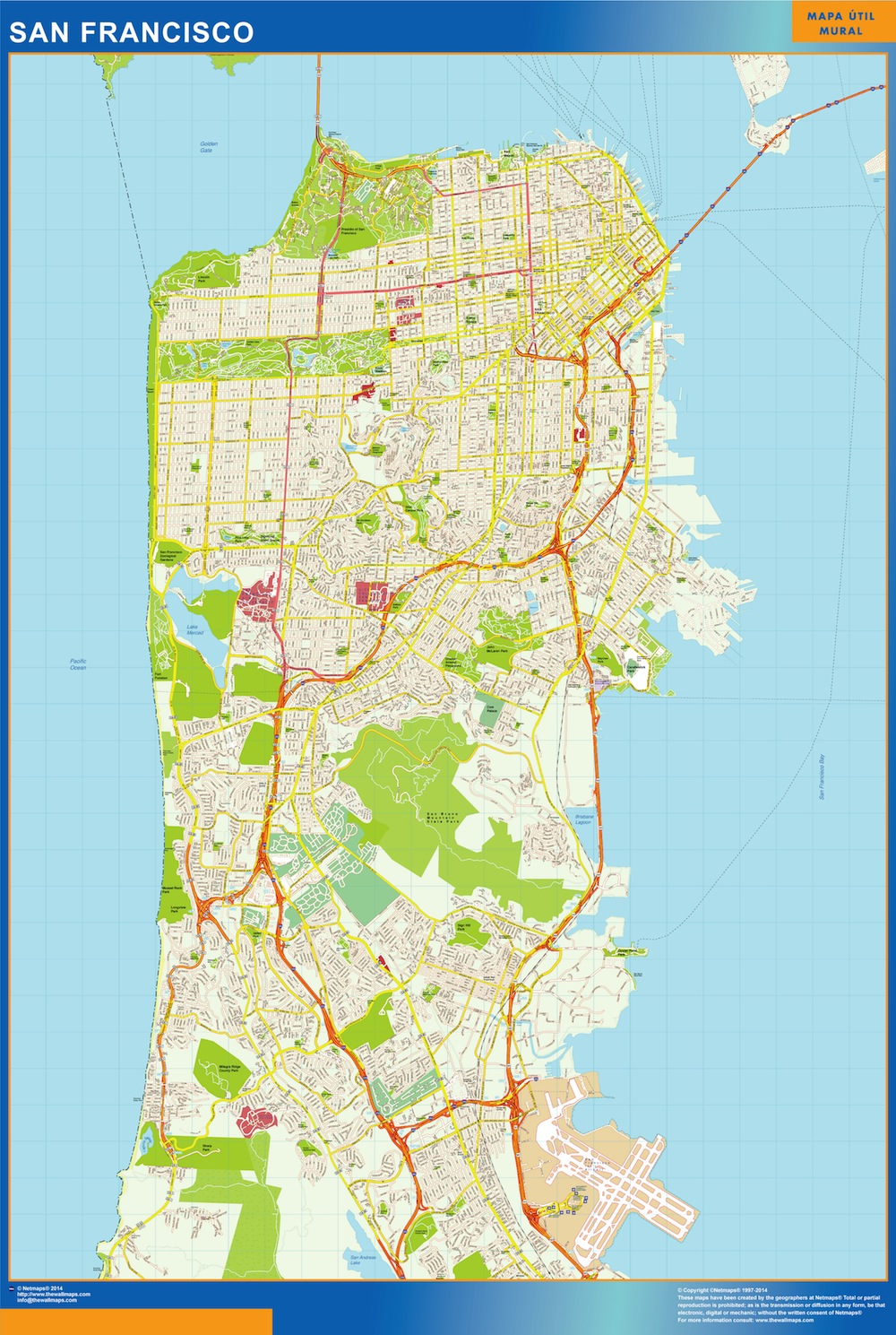 Mapamundi Frances plastificado  Mapas para Colombia y América Central de pared  grandes